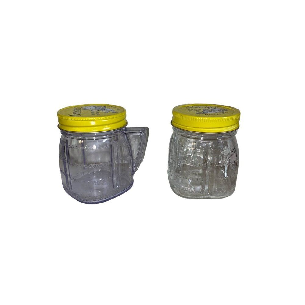 Vintage Oster Mini-Blend Containers Used Set of 2 Blend and Store